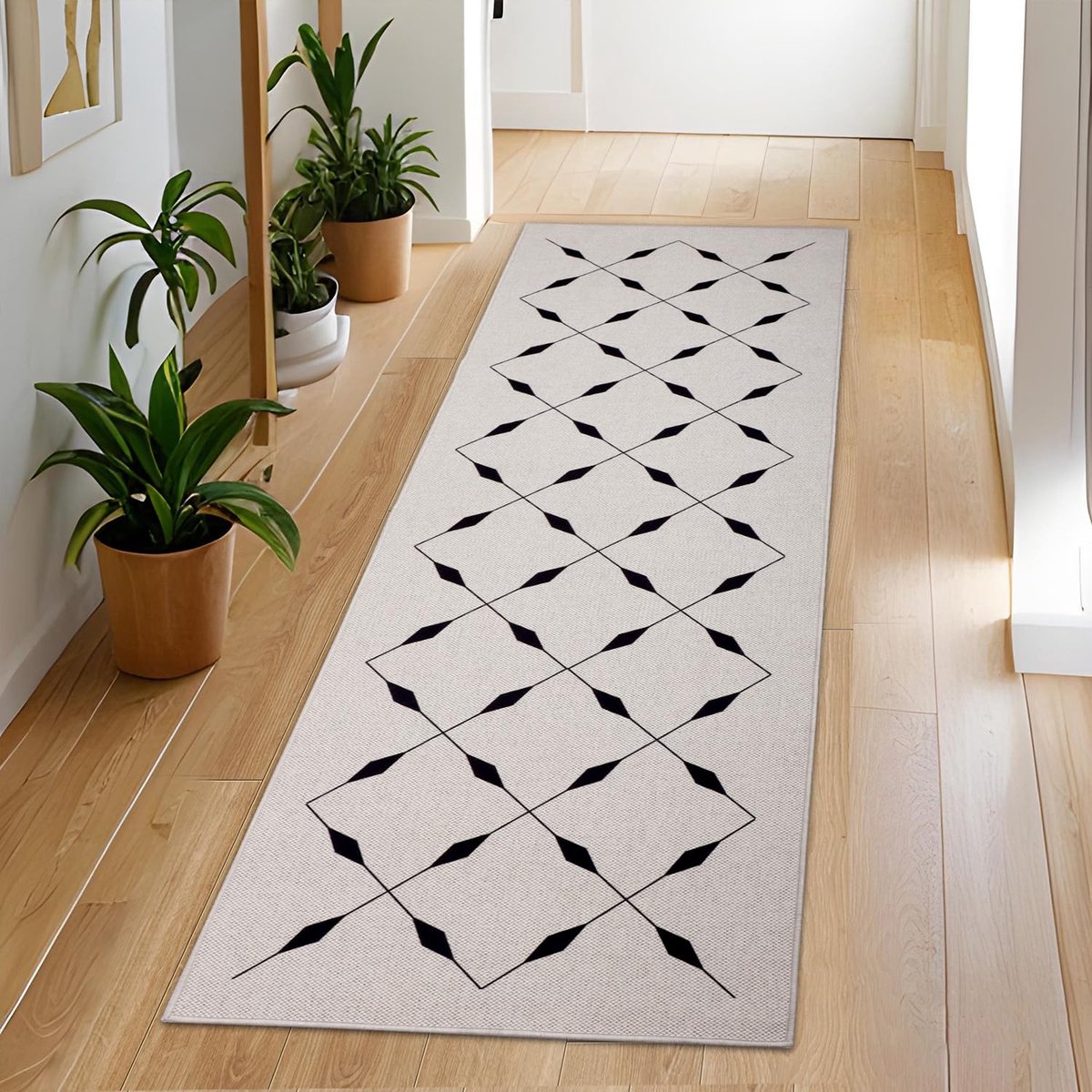 LaMoussawi ® Stijlvolle en Veilige Tapijtloper voor Gang, Keuken en Woonkamer